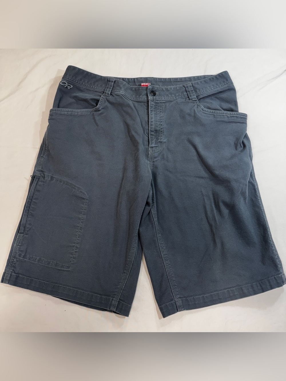 Outdoor Research Shorts Mens 38 Grey Canvas Deadpoint Hiking Utility Work Camp
